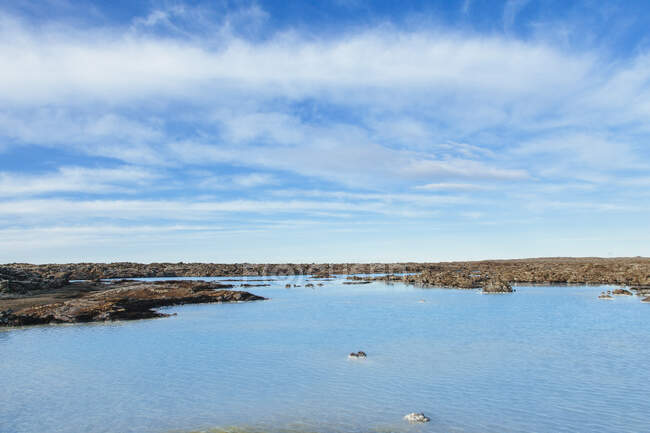 Geothermalbecken in der Nähe der Blauen Lagune, Island — Stockfoto