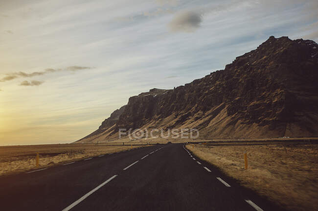 Road towards Reykjavik, Iceland — Stock Photo