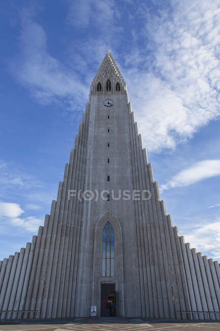 Hallgrimskirkja Igreja Luterana, Reykjavik, Islândia — Fotografia de Stock