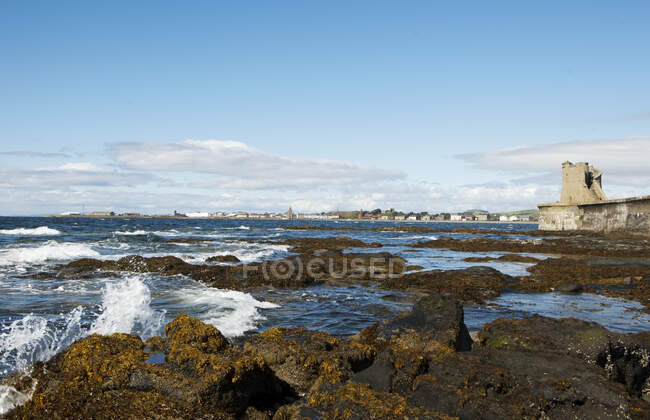 Coastline, Saltcoats Beach, Scozia — Foto stock