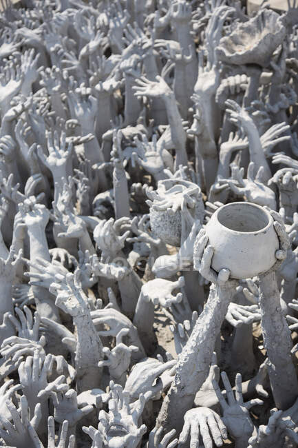 The white temple, Wat Rong Khun, Chiang Rai Province, Thailand — Stock Photo