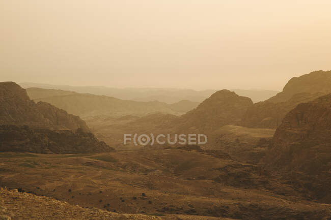 Vallée de Wadi Musa, Jordanie — Photo de stock