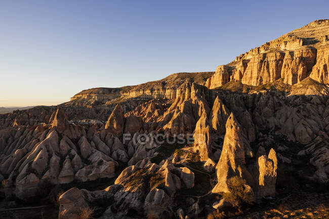 Valle Rossa al tramonto, Parco Nazionale Goreme, Cappadocia, Anatolia — Foto stock