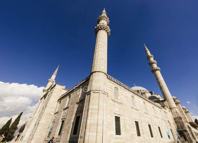 Exterior de la Mezquita Suleymaniye, Estambul, Turquía - foto de stock