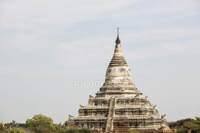 Vista de Shwesandaw pagode, Bagan, Mandalay Region, Myanmar — Fotografia de Stock
