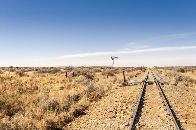 Железнодорожный переход, Виндхук, Намибия, Намибия — стоковое фото