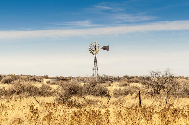 Vista del mulino a vento, Windhoek, Namibia, — Foto stock