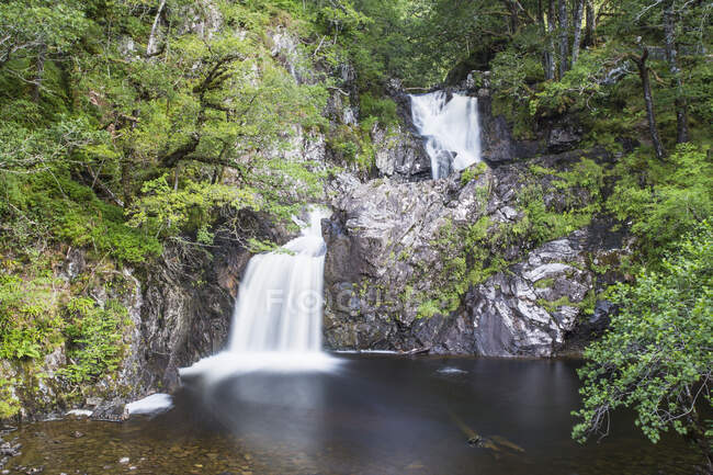 Wasserfall Chia-aig, Loch Arkaig, Lochaber, Schottland — Stockfoto
