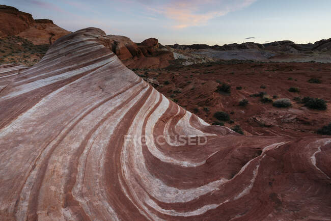 The Fire Wave, Valley of Fire State Park, Nevada, EE.UU. - foto de stock