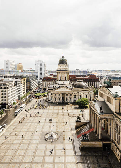 Veduta della Cattedrale di Francia e Konzerthaus, Gendarmenmarkt, Berlino — Foto stock
