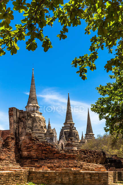 Wat Phra Si Sanphet, Ayutthaya, Tailandia - foto de stock
