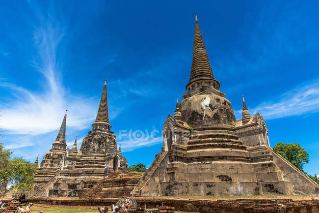 Wat phra si sanphet, Ayutthaya, Thailand — Stockfoto
