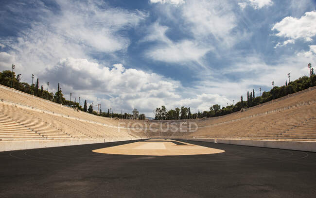 Стадион Панафина, Афины, Греция — стоковое фото
