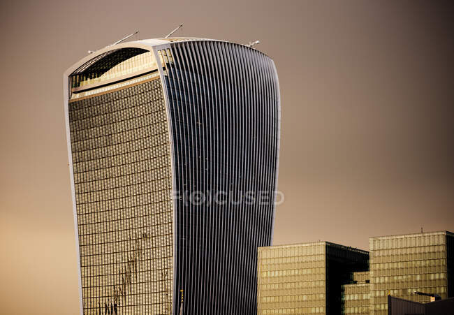 Skyline mit Walkie Talkie Gebäude, London, Großbritannien — Stockfoto