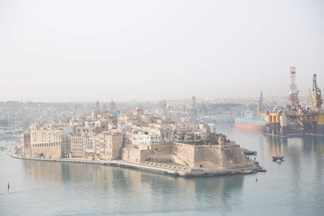 Bellissimo porto di La Valletta, Malta — Foto stock