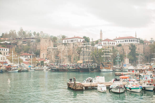 Waterfront and harbour, Antalya, Turkey — Stock Photo