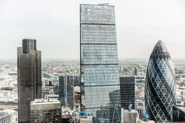 Elevated view from Sky Garden at 20 Fenchurch St, Walkie Talkie — Stock Photo