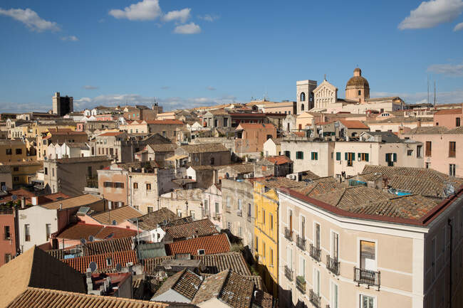 Rooftop cityscape of Cagliari, Sardinia, Italy — Stock Photo