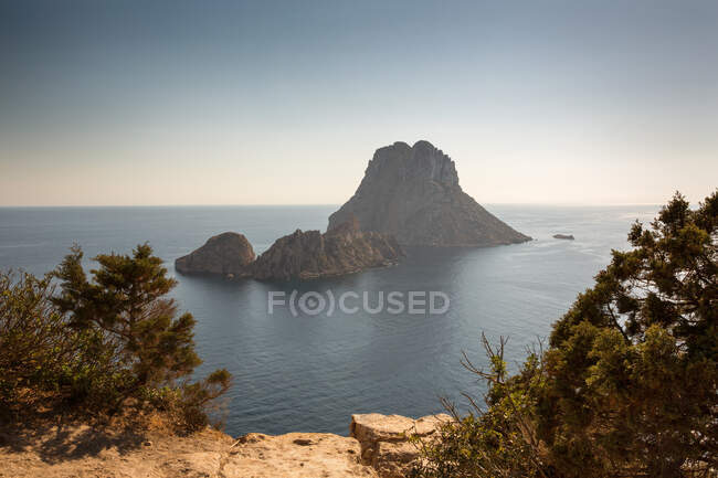 Blick auf Es Vedra, Ibiza, Spanien — Stockfoto
