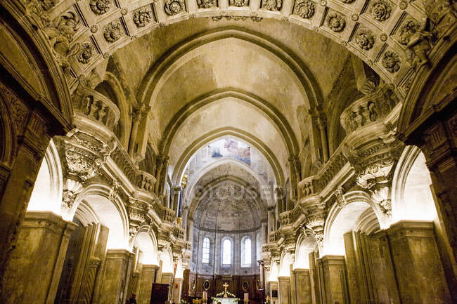 Interno della cattedrale, Avignone, Provenza, Francia — Foto stock