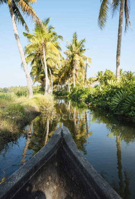 Keralan backwaters, North Paravoor, Kerala, Inde — Photo de stock