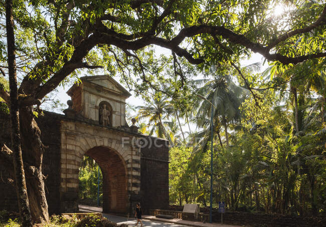 Arco del Virrey, Old Goa, Goa, India - foto de stock
