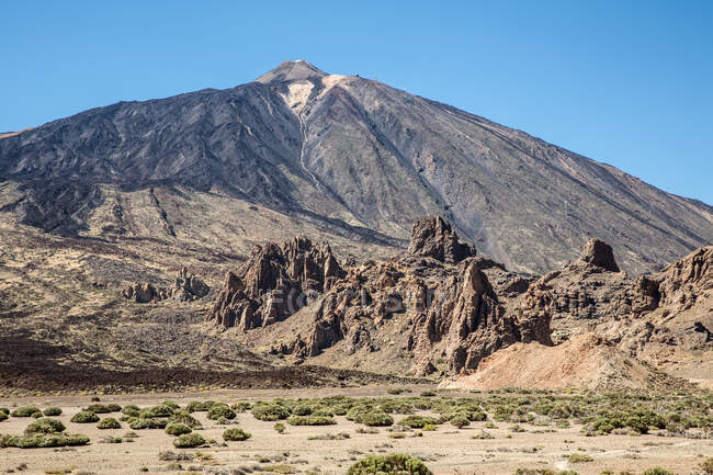 Montaña en el Parque Nacional del Teide, Tenerife, Islas Canarias, España - foto de stock