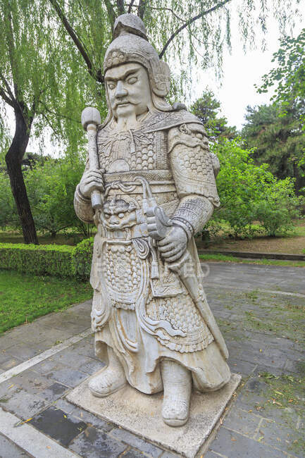 Statua, tombe Ming, vicino a Pechino, Cina — Foto stock