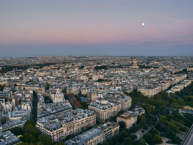 Paris viewed from Eiffel Tower, Paris, France — Stock Photo