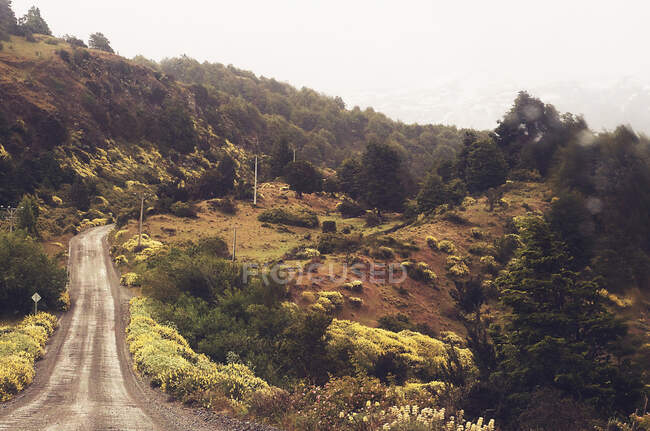 Дорога в Пуэрто-Транквило, Чили — стоковое фото
