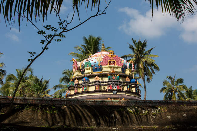Domed telhado de Janardana Swami Temple, Varkala, Kerala, Índia — Fotografia de Stock