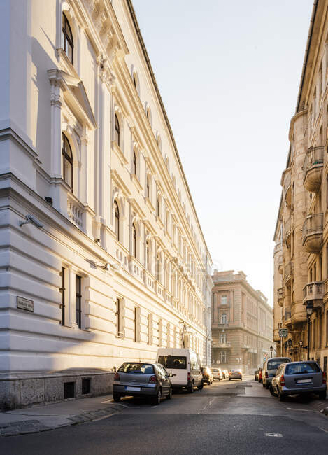 Arquitetura clássica perto de Batthyany, Budapeste, Hungria — Fotografia de Stock