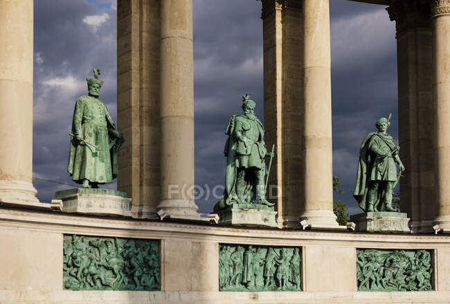 Piazza degli eroi a Budapest, Ungheria — Foto stock