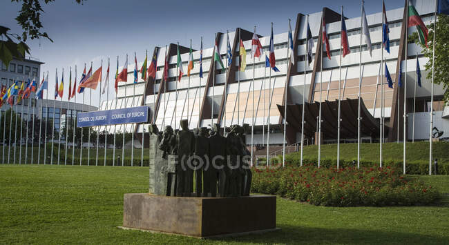 Palácio da Europa, sede do Conselho da Europa, Estrasburgo, França — Fotografia de Stock