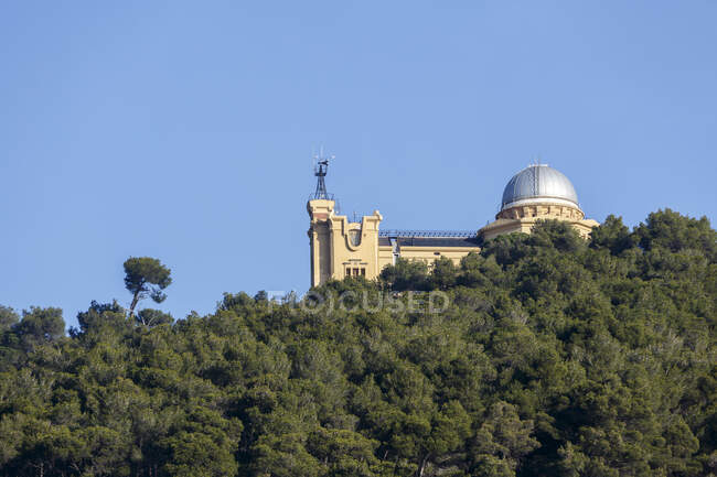 Fabra observatory on Tibidabo Mountain, Barcelona, Catalonia, Spain — Stock Photo
