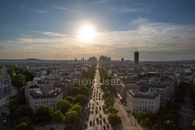 Avenue De La Grande Armee, Paris, France — стокове фото