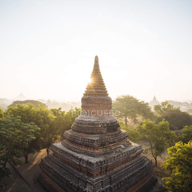 Stone pagodas, Bagan, Mandalay Region, Myanmar — Stock Photo