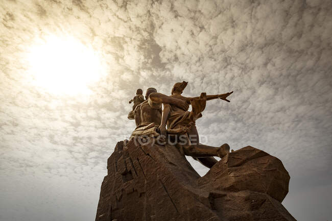 Monument der afrikanischen Renaissance, Collines des Mamelles, Dakar, Sene — Stockfoto