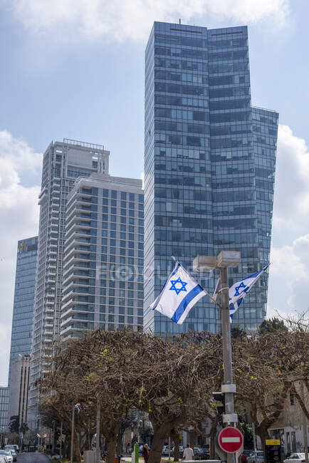 Rothschild Boulevard, Tel Aviv, Israel - foto de stock