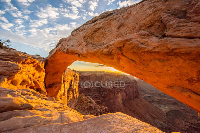 Arco di Mesa, canyonlands national park, nello utah, usa — Foto stock