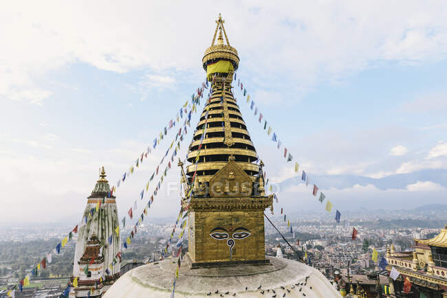 Храм мавп, Катманду, Непал. — стокове фото