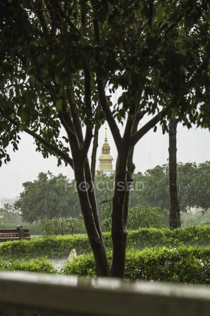 Gärten von Humayuns Grab, Delhi, Indien — Stockfoto