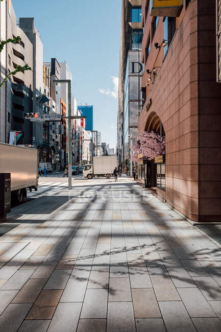Scena di strada della città, Tokyo, Giappone — Foto stock