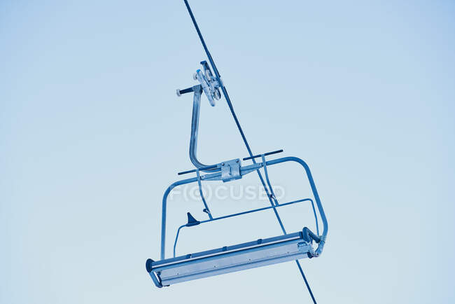 Chair lift at ski resort, Formigal, Spain — Stock Photo
