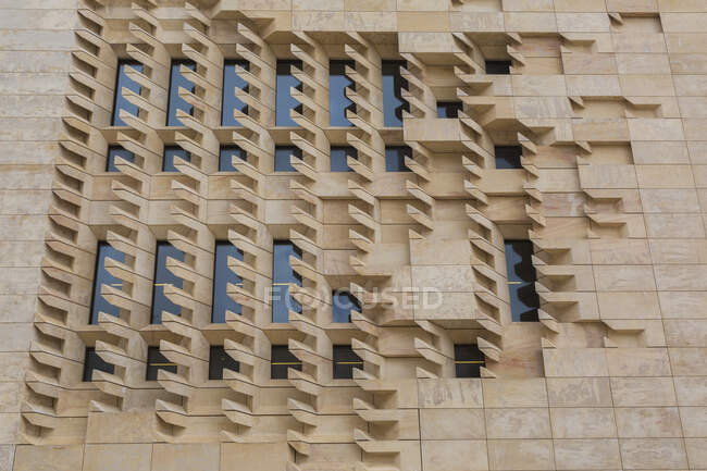 Casa do Parlamento projetada pelo arquiteto Renzo Piano, Valletta, Malta — Fotografia de Stock