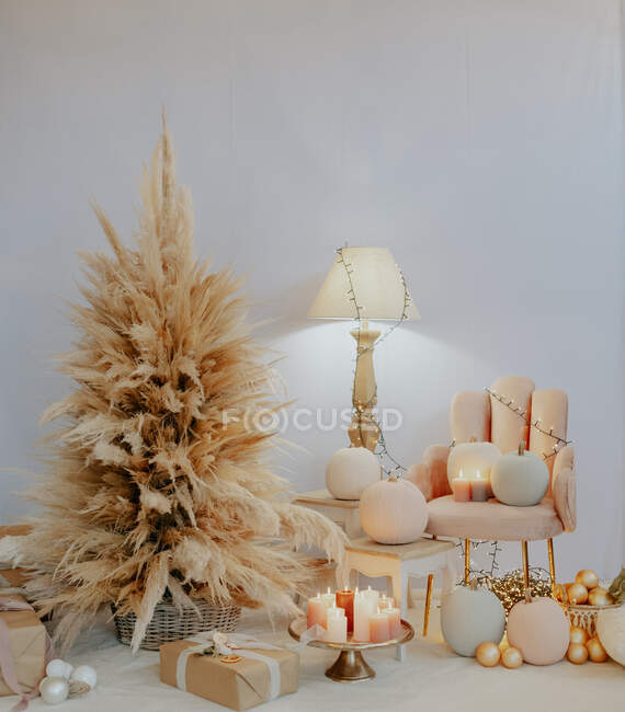 Itália, Toscana, Arezzo, Decorações de Natal — Fotografia de Stock