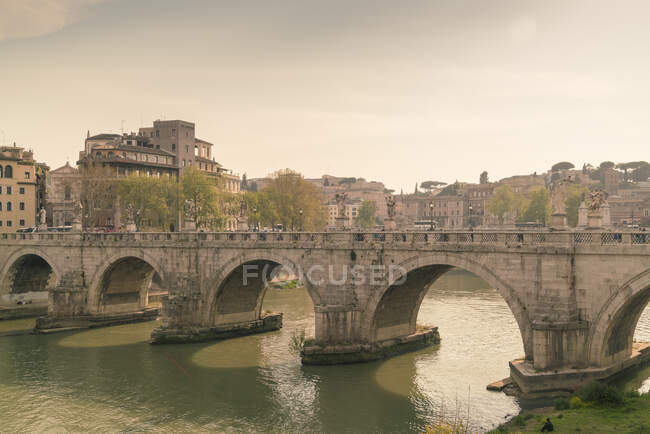 Italy, Lazio, Rome, Ponte Sant'Angelo — Stock Photo