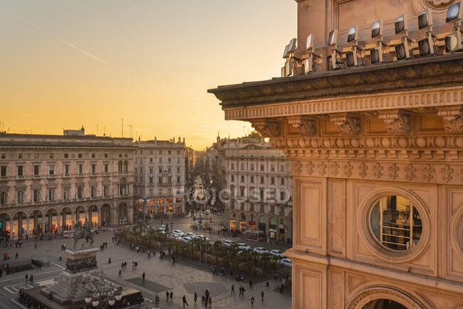 Italia, Lombardía, Milán, Plaza del casco antiguo - foto de stock
