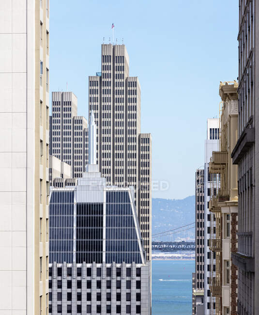 EUA, Califórnia, São Francisco, arranha-céus do centro — Fotografia de Stock