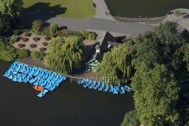 Reino Unido, Londres, Vista aérea de Regents Park - foto de stock